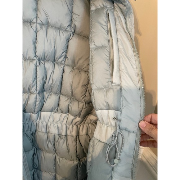 Free People Movement Like A Dream Long Reversible Puffer Coat Smoked Sage XL - Picture 9 of 16